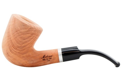 Molina Barasso 103 Smooth Natural Tobacco Pipe - Bent Dublin Left