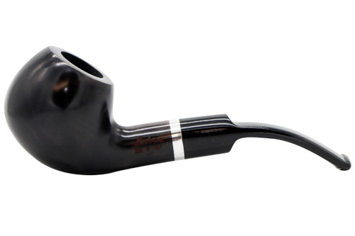 Molina Barasso 111 Smooth Grey Tobacco Pipe - Bent Apple Left