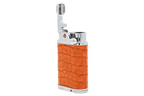 Rocky Patel Davenport Lighter - Burnt Orange Croc Leather