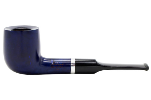 Molina Barasso 104 Smooth Blue Tobacco Pipe - Billiard Left