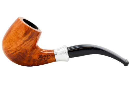 Molina Tromba 103 Smooth Light Brown Tobacco Pipe - Bent Billiard Left