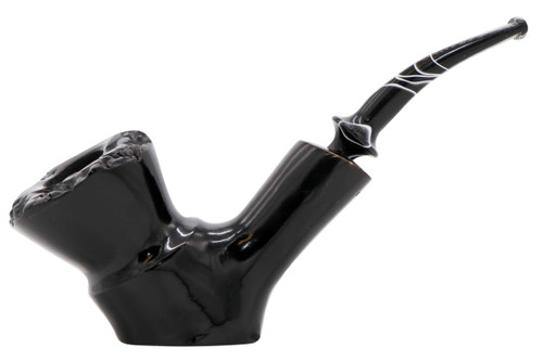 Nording Black Smooth Tobacco Pipe 102-0723 Left