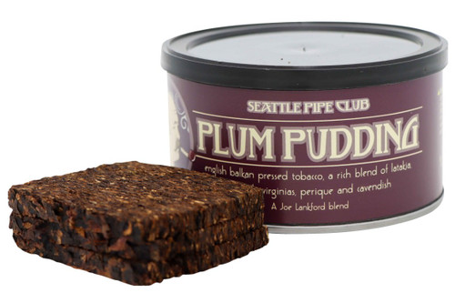 Seattle Pipe Club Plum Pudding Pipe Tobacco Tin