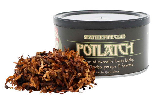 Seattle Pipe Club Potlatch Pipe Tobacco Tin