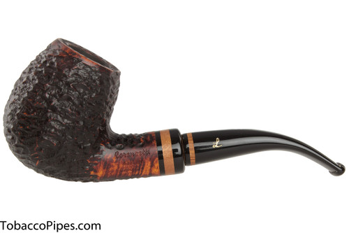 Lorenzetti Nero 24 Tobacco Pipe - Bent Billiard Rustic