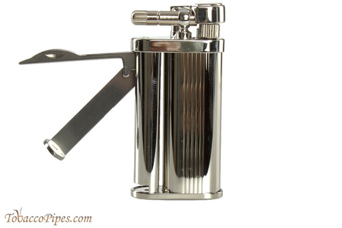 Pearl Eddie Silver Stripe Pipe Lighter with Tools