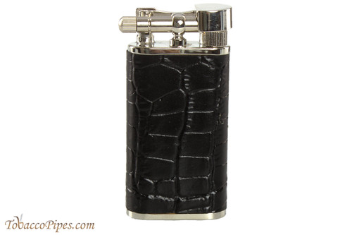 Pearl Stanley Black Leather Pipe Lighter