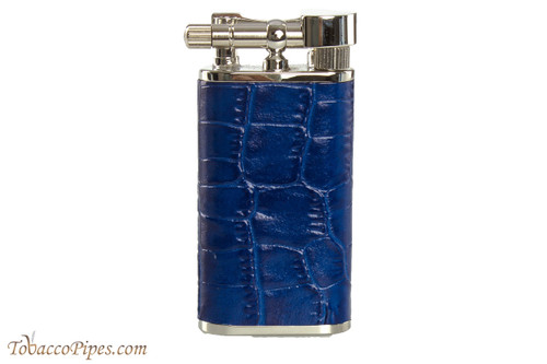 Pearl Stanley Blue Leather Pipe Lighter