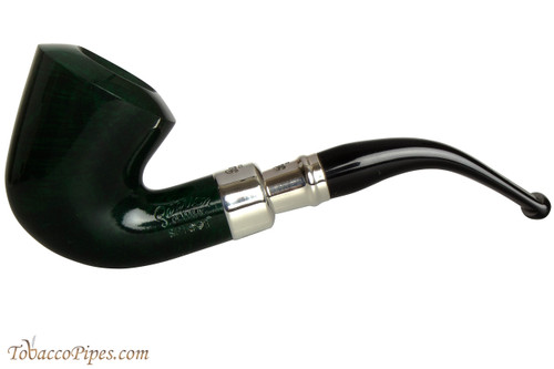 Peterson Spigot Green B10 Smooth Tobacco Pipe Fishtail