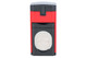Lotus Duke Cutter Triple Pinpoint Torch Flame Lighter - Red/Black Back Side