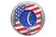 Lotus Meteor 64 Ring Gauge Cigar Cutter - American Flag Closed