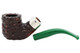 Peterson St. Patrick's Day 2022 Rustic 01 Fishtail Tobacco Pipe Apart 