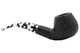 Savinelli Pulcinella Rustic Black 645KS Tobacco Pipe Right Side