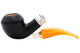 Rattray's Monarch 178 Black Smooth Tobacco Pipe Apart