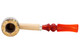 Missouri Meerschaum The Louis Tobacco Pipe - Straight Fiery Orange Top