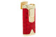 Rocky Patel Statesman 3 Flame Lighter - Gold & Red Leather