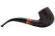 Molina Sandblasted Bent Billiard Tobacco Pipe Starter Kit Right