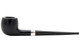 Peterson Junior Ebony Silver Mounted Straight Apple Fishtail Tobacco Pipe Left