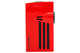 Lotus Orion Twin Pinpoint Torch Flame Lighter - Red/Black Front