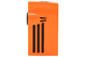 Lotus Orion Twin Pinpoint Torch Flame Lighter - Orange/Black Back