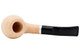 Molina Barasso 111 Sandblast Natural Tobacco Pipe - Bent Apple Top