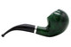 Molina Barasso 102 Smooth Green Tobacco Pipe - Bent Apple Right