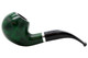 Molina Barasso 102 Smooth Green Tobacco Pipe - Bent Apple Left