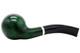 Molina Barasso 102 Smooth Green Tobacco Pipe - Bent Apple Bottom