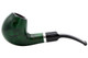 Molina Barasso 106 Smooth Green Tobacco Pipe - Bent Brandy Left