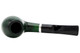 Molina Barasso 106 Smooth Green Tobacco Pipe - Bent Brandy Top