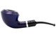 Molina Barasso 105 Smooth Blue Tobacco Pipe - Bent Rhodesian Left