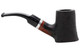 Molina Barasso 100 Sandblast Black/Brown Tobacco Pipe - Volcano Right