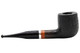 Molina Barasso 110 Sandblast Black/Brown Tobacco Pipe - Billiard Right