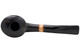  Molina Zebrano Black 103 Smooth Bent Rhodesian Tobacco Pipe Top