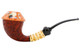 J. Mouton Calabash with Fossils and Abalone Tobacco Pipe 102-0296 Left