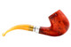 Molina Ambra Brown Smooth 100 Bent Tobacco Pipe Right