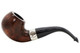 Peterson Aran 03 Nickel Band Tobacco Pipe PLIP Left