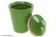 Savinelli Lime Green Ceramic Tobacco Jar Open