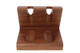 Wooden 2-Pipe Solid Tobacco Pipe Stand