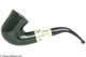 Peterson Spigot Green Spray 05 Smooth Tobacco Pipe Fishtail Left Side