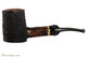 OMS Pipes Cherrywood Poker Tobacco Pipe - Brass Band
