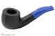 Savinelli Mini 601 Blue Rustic Tobacco Pipe - Bent Billiard