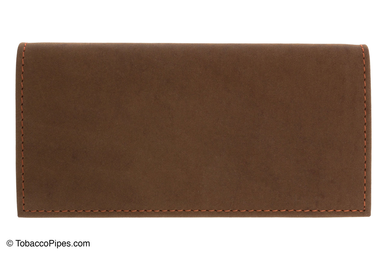 4th Generation Leather Pipe Tobacco Pouch ~ Choose Your Style (Zipper  Hunter Brown)