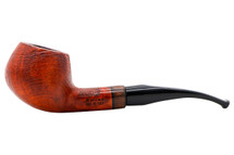 Molina Tramonto Dark Brown Sandblast 105 Bent Apple Tobacco Pipe