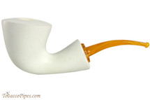 Brebbia Mara Bianca Calabash Tobacco Pipe - Smooth