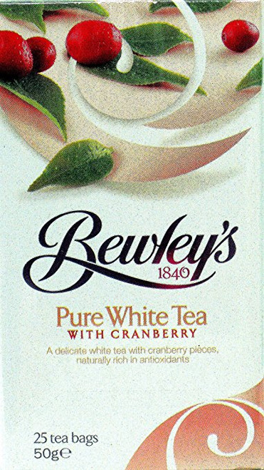 Bewleys Pure White With Cranberry Tea Bags, 25 Count