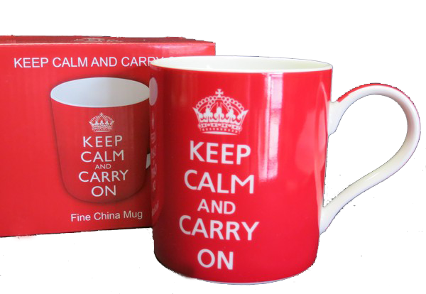 keep calm Winston Churchill saying mug