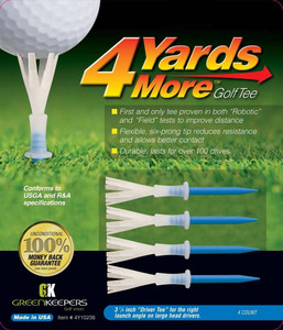 4 Yards More Golf Tee - 3 ¼” – Blue
