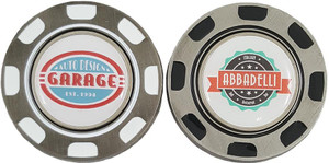 Metal Poker Chip w/logo ball marker
