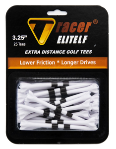 Tracer 3 1/4", Elite Plastic Tees - Blister Pack